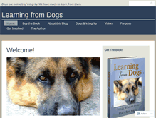 Tablet Screenshot of learningfromdogs.com